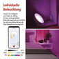 Preview: Emos LED Tischleuchte GoSmart RGB 7W CCT warm-/tageslichtweiss 3000K/6500K WiFi Weiß ZCW11WR