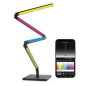 Preview: Emos LED Stehlampe GoSmart RGBIC 24W warmweiss 2700K WiFi Schwarz Aluminium ZCW34BR