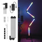 Preview: Emos LED Stehlampe GoSmart RGBIC 24W warmweiss 2700K WiFi Schwarz Aluminium ZCW34BR