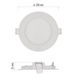 Preview: Emos LED Einbaustrahler Nexxo 7W neutralweiss 4000K Weiß Aluminium Ø12cm ZD1125
