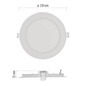 Preview: Emos LED Einbaustrahler Nexxo 12,5W warmweiss 3000K Weiß Aluminium Ø17cm ZD1134
