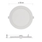 Preview: Emos LED Deckenleuchte Nexxo 18W warmweiss 3000K Weiß Aluminium Ø22,5cm ZD1144