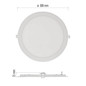 Preview: Emos LED Einbaustrahler Nexxo 25W neutralweiss 4000K Weiß Aluminium Ø30cm ZD1155