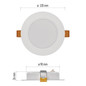 Preview: Emos LED Einbaustrahler Rubic 9W neutralweiss 4000K Weiß Ø12cm ZD1432