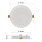 Preview: Emos LED Einbaustrahler Rubic 18W neutralweiss 4000K Weiß Ø17cm ZD1442