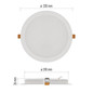Preview: Emos LED Einbaustrahler Rubic 24W neutralweiss 4000K Weiß Ø22cm ZD1452