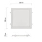 Preview: Emos LED Einbaustrahler Nexxo 25W neutralweiss 4000K Weiß Aluminium 30x30cm ZD2155