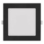 Preview: Emos LED Einbaustrahler Nexxo 12,5W CCT warm-/neutralweiss 3000K/3500K/4000K Schwarz Aluminium 17x17cm ZD2333
