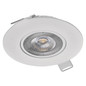 Preview: Emos LED Einbaustrahler Simmi 5W warmweiss 3000K Weiß Ø9cm ZD3121