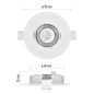 Preview: Emos LED Einbaustrahler Simmi 5W neutralweiss 4000K Weiß Ø9cm ZD3122