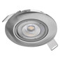 Preview: Emos LED Einbaustrahler Simmi 5W warmweiss 3000K Nickel poliert Aluminium Ø8cm ZD3221