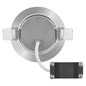 Preview: Emos LED Einbaustrahler Simmi 5W neutralweiss 4000K Nickel poliert Aluminium Ø8cm ZD3222