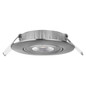Preview: Emos LED Einbaustrahler Simmi 5W neutralweiss 4000K Nickel poliert Aluminium Ø8cm ZD3222