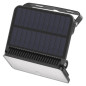 Preview: Emos LED Solar-Fluter Solo 1000lm neutralweiss 4000K Bewegungsmelder Akku IP54 Schwarz 14,5x14cm ZG121S