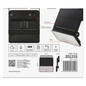Preview: Emos LED Solar-Fluter Solo 1000lm neutralweiss 4000K Bewegungsmelder Akku IP54 Schwarz 14,5x14cm ZG121S