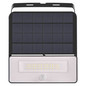 Preview: Emos LED Solar-Fluter Solo 1600lm neutralweiss 4000K Bewegungsmelder Akku IP54 Schwarz 19x18cm ZG122S