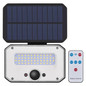 Preview: Emos LED Solar-Fluter Spilo 1500lm warmweiss 3000K Bewegungsmelder Akku IP54 Schwarz 18x15cm ZG131S