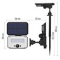 Preview: Emos LED Solar-Fluter Spilo 1500lm neutralweiss 4000K Bewegungsmelder Akku IP54 Schwarz 18x15cm ZG132S