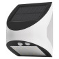 Preview: Emos LED Solar-Fluter Lumi 240lm neutralweiss 4000K Bewegungsmelder Akku IP54 Weiß 10,5x13cm ZG172S