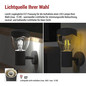 Preview: Emos LED Gartenstrahler Arteo IP44 Anthrazit Edelstahl 16x12cm ZGA010P
