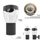 Preview: Emos LED Gartenstrahler Arteo IP44 Anthrazit Edelstahl 16x12cm ZGA010P