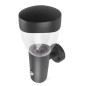 Preview: Emos LED Gartenstrahler Arteo Bewegungsmelder IP44 Anthrazit Edelstahl 16x12cm ZGA040P