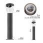 Preview: Emos LED Wegeleuchte Arteo IP44 Anthrazit Edelstahl 12x12cm ZGA0A0P