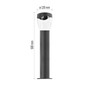 Preview: Emos LED Wegeleuchte Arteo IP44 Anthrazit Edelstahl 12x12cm ZGA0A0P