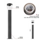 Preview: Emos LED Wegeleuchte Arteo IP44 Anthrazit Edelstahl 12x12cm ZGA0C0P