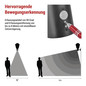 Preview: Emos LED Gartenstrahler Adenia Bewegungsmelder IP44 Schwarz Aluminium 20x15cm ZGB040P