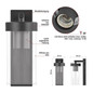 Preview: Emos LED Gartenstrahler Zala IP44 Anthrazit Edelstahl ZGC010P