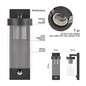 Preview: Emos LED Gartenstrahler Zala Bewegungsmelder IP44 Anthrazit Edelstahl ZGC040P