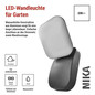 Preview: Emos LED Gartenstrahler Nika 12,5W warmweiss 3000K IP44 Anthrazit Aluminium 12x12cm ZGE014L