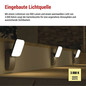 Preview: Emos LED Gartenstrahler Nika 12,5W warmweiss 3000K IP44 Anthrazit Aluminium 12x12cm ZGE014L