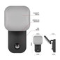 Preview: Emos LED Gartenstrahler Nika 12,8W warmweiss 3000K Bewegungsmelder IP44 Anthrazit Aluminium 12x12cm ZGE044L