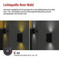 Preview: Emos LED Gartenstrahler Oculus IP44 Schwarz ZGF020P