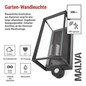 Preview: Emos LED Gartenstrahler Malva Bewegungsmelder IP44 Schwarz Aluminium 13x12,5cm ZGH040P