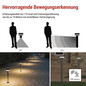 Preview: Emos LED Solar-Wegeleuchte Terion 2W warmweiss 3000K Bewegungsmelder Akku IP44 Anthrazit Edelstahl 12,5x12,5cm ZGJ0F4S