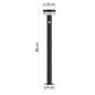 Preview: Emos LED Solar-Wegeleuchte Terion 2W warmweiss 3000K Bewegungsmelder Akku IP44 Anthrazit Edelstahl 12,5x12,5cm ZGJ0F4S