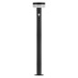 Preview: Emos LED Solar-Wegeleuchte Terion 2W warmweiss 3000K Bewegungsmelder Akku IP44 Anthrazit Edelstahl 12,5x12,5cm ZGJ0F4S