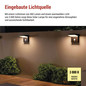 Preview: Emos LED Solar-Gartenstrahler Verea 4,4W warmweiss 3000K Bewegungsmelder Akku IP44 Schwarz Aluminium 15x11cm ZGK044S