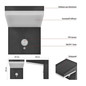 Preview: Emos LED Solar-Gartenstrahler Verea 4,4W warmweiss 3000K Bewegungsmelder Akku IP44 Schwarz Aluminium 15x11cm ZGK044S