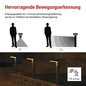 Preview: Emos LED Solar-Wegeleuchte Verea 4,4W warmweiss 3000K Bewegungsmelder Akku IP44 Schwarz Aluminium 15x11cm ZGK0B4S