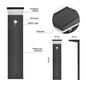 Preview: Emos LED Solar-Wegeleuchte Verea 4,4W warmweiss 3000K Bewegungsmelder Akku IP44 Schwarz Aluminium 15x11cm ZGK0B4S