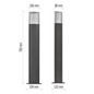 Preview: Emos LED Wegeleuchte Lana IP54 Anthrazit Aluminium 15x13cm ZGL0C0P