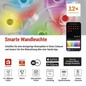 Preview: Emos LED Leuchtenset RGBIC 12-teilig 7W CCT warm-/tageslichtweiss 3000K/6500K dimmbar WiFi Weiß 255cm ZIW15CR