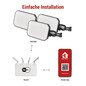 Preview: Emos LED Außenstrahler Set GoSmart Starter-Set RGBIC 3-teilig 14W CCT warm-/tageslichtweiss 3000K/6500K dimmbar WiFi IP65 Schwarz ZIW184R
