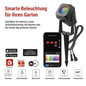 Preview: Emos LED Außenstrahler Set GoSmart Erweiterungsset RGBIC 1,5W CCT warm-/tageslichtweiss 3000K/6500K dimmbar WiFi IP65 Schwarz ZIW191R