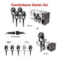 Preview: Emos LED Außenstrahler Set GoSmart Starter-Set RGBIC 4-teilig 7W CCT warm-/tageslichtweiss 3000K/6500K dimmbar WiFi IP65 Schwarz ZIW194R