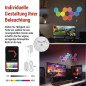 Preview: Emos LED Leuchtenset GoSmart Hexagon Starter-Set RGBIC 10-teilig 19W dimmbar WiFi Weiß ZIW22AR